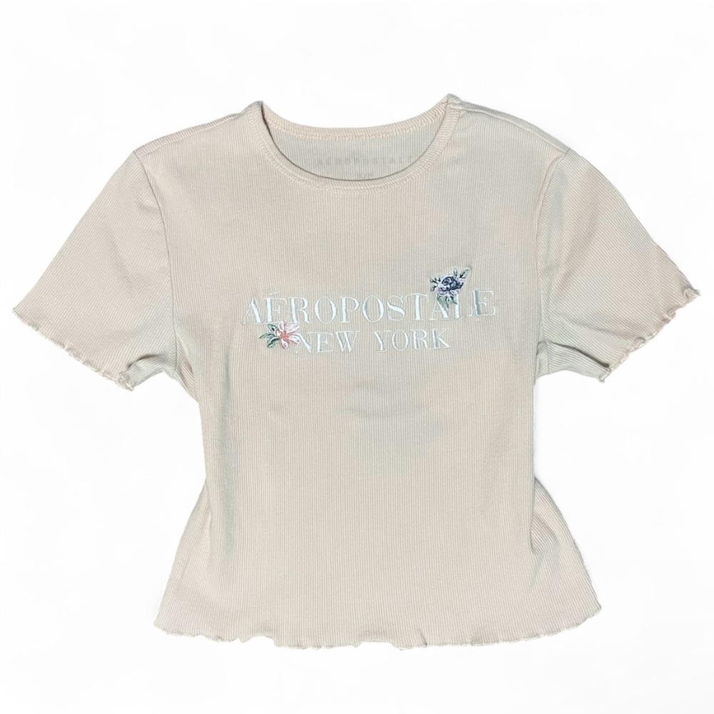 3/$30 🎀 Aeropostale Blush Pink Floral Baby Tee